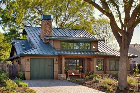 dark brown house with green metal roof|exterior house paint brown roof.